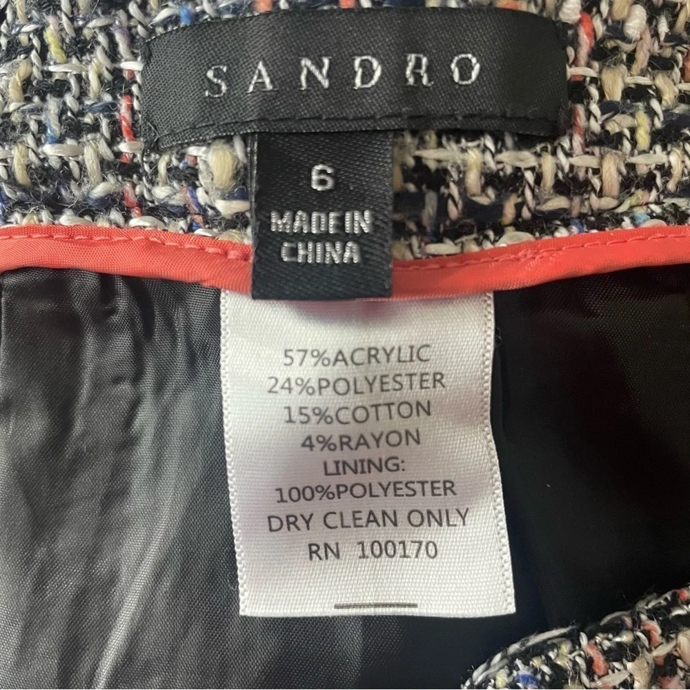 Sandro Boucle Tweed Pencil Skirt 30394